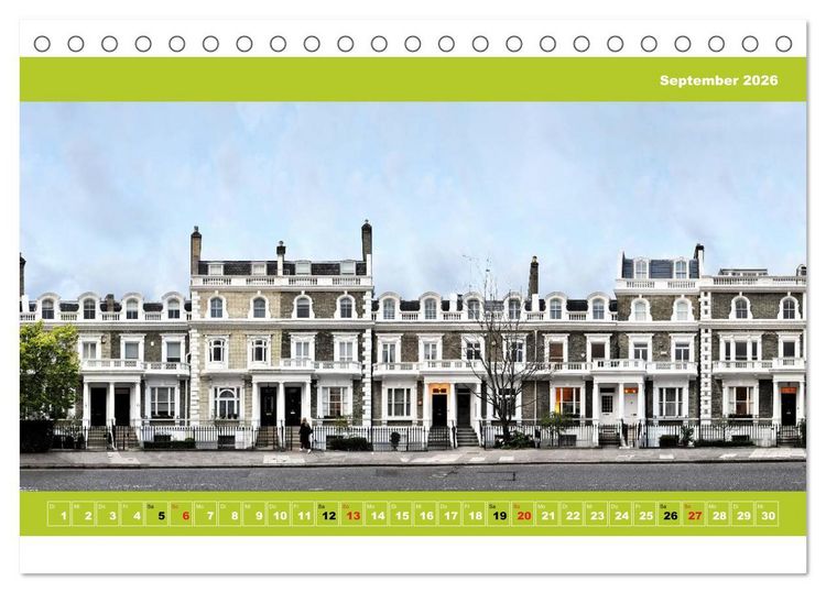 Produktbild: London Fassade 2026 (Tischkalender 2026 DIN A5 quer), CALVENDO Monatskalender