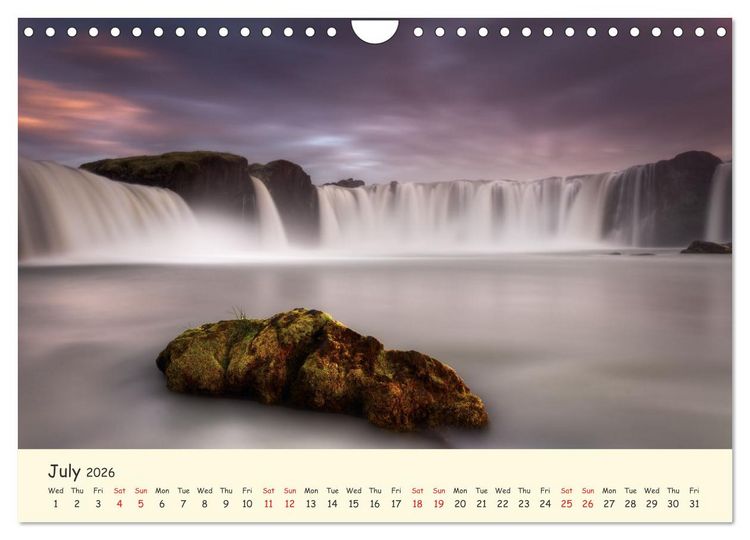 Produktbild: Amazing Nature of Iceland (Wall Calendar 2026 DIN A4 landscape), CALVENDO 12 Month Wall Calendar