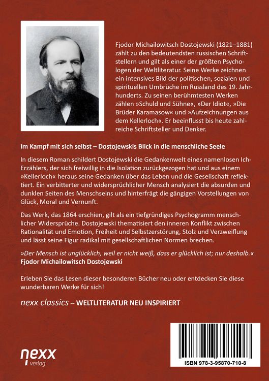 Produktbild: Aufzeichnungen aus dem Kellerloch
