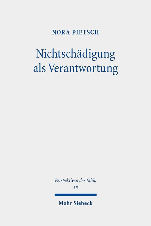 Produktbild: Nichtsch&auml;digung als Verantwortung
