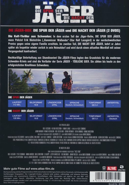 Produktbild: Die J&auml;ger-Box: Die Spur der J&auml;ger & Die Nacht der J&auml;ger [2 DVDs]