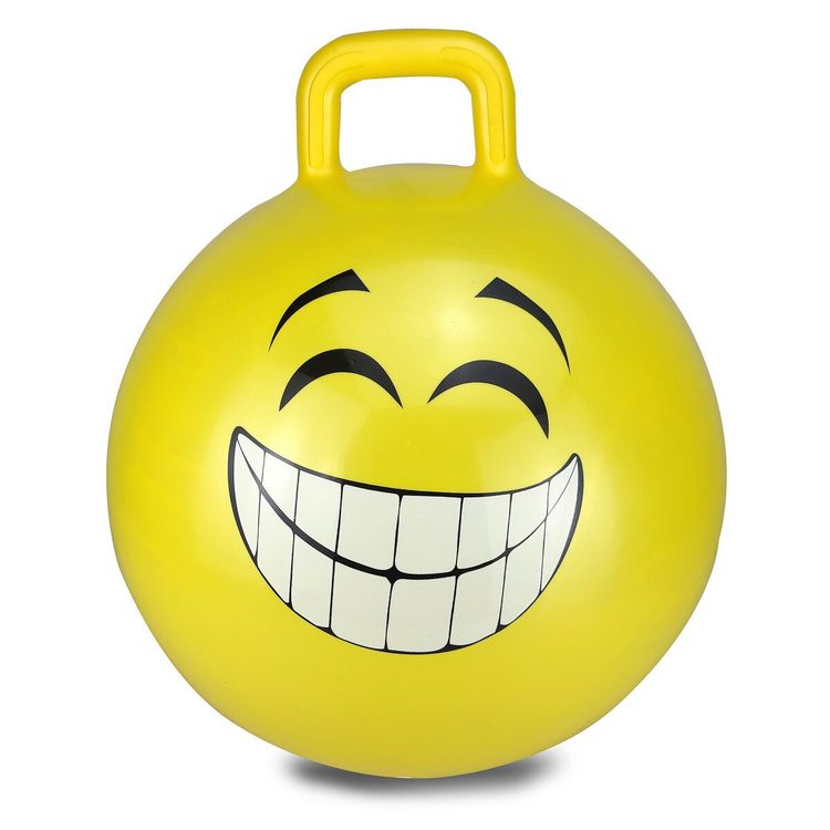 Produktbild: H&uuml;pfball Smile HoppyDoo gelb 450mm mit Pumpe