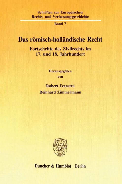 Produktbild: Das r&ouml;misch-holl&auml;ndische Recht.