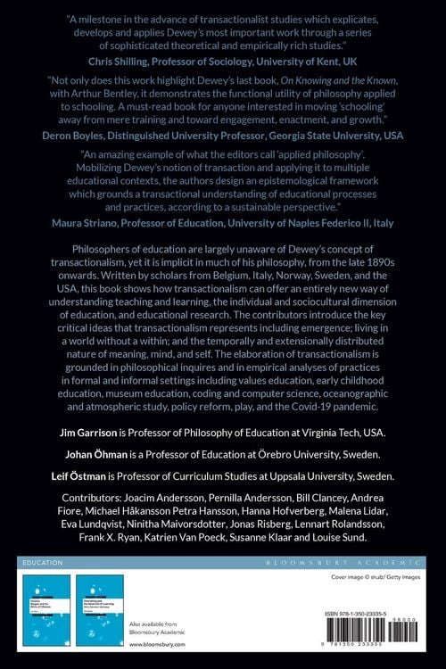 Produktbild: Deweyan Transactionalism in Education