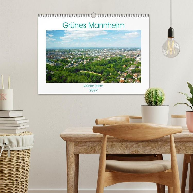 Produktbild: Gr&uuml;nes Mannheim (Wandkalender 2027 DIN A3 quer), CALVENDO Monatskalender