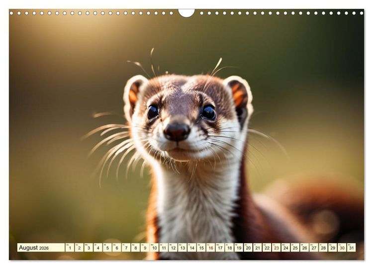 Produktbild: Die Familie der Marder (Wandkalender 2026 DIN A3 quer), CALVENDO Monatskalender