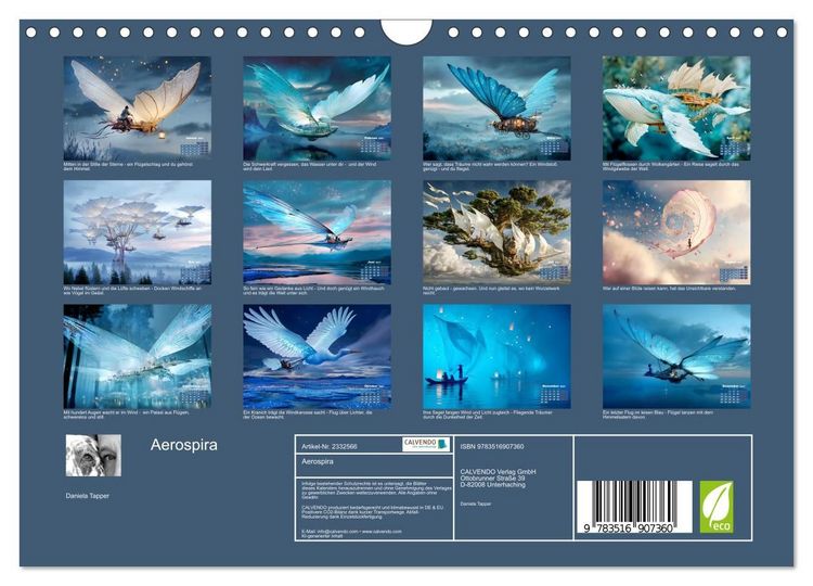 Produktbild: Aerospira (Wandkalender 2027 DIN A4 quer), CALVENDO Monatskalender