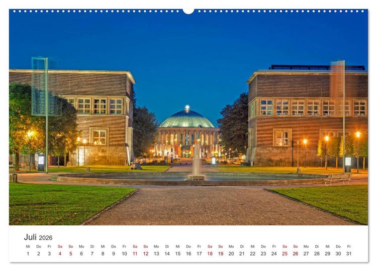 Produktbild: D&uuml;sseldorf - Tradition und Moderne am Rhein (hochwertiger Premium Wandkalender 2026 DIN A2 quer), Kunstdruck in Hochglanz