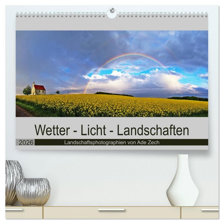 Produktbild: Wetter - Licht - Landschaften (hochwertiger Premium Wandkalender 2026 DIN A2 quer), Kunstdruck in Hochglanz