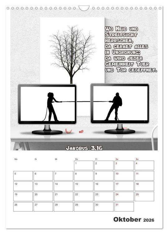 Produktbild: drei.sechzehn - Der Jesus Kalender (Wandkalender 2026 DIN A3 hoch), CALVENDO Monatskalender