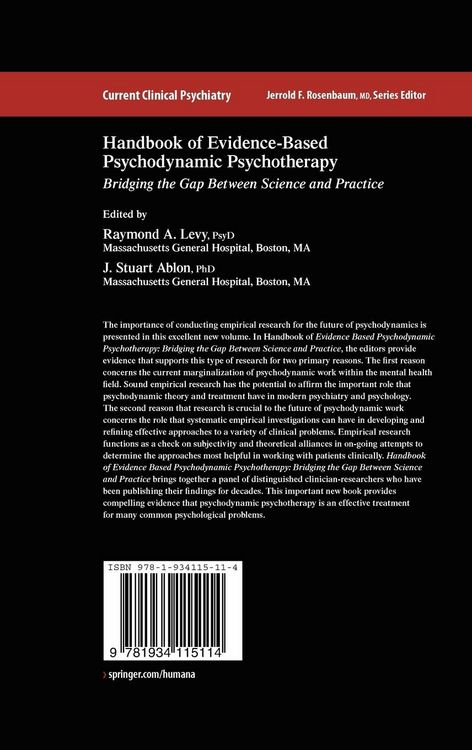 Produktbild: Handbook of Evidence-Based Psychodynamic Psychotherapy