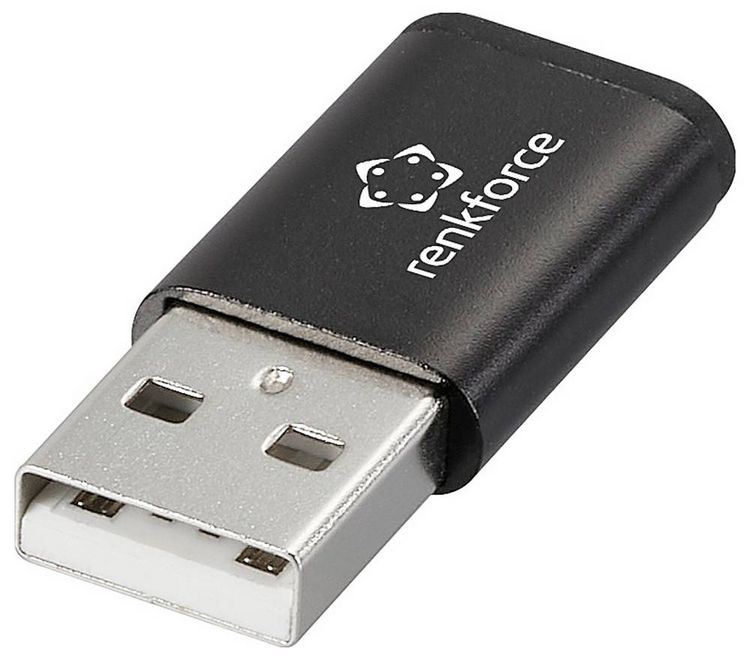 Produktbild: Renkforce USB Datenblocker Adapter [1x USB-A Stecker - 1x USB-C&reg; Buchse] RF-6615904