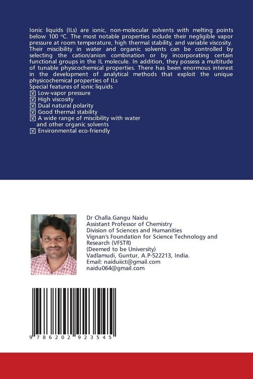 Produktbild: Role of Ionic Liquids in drug discovery and development