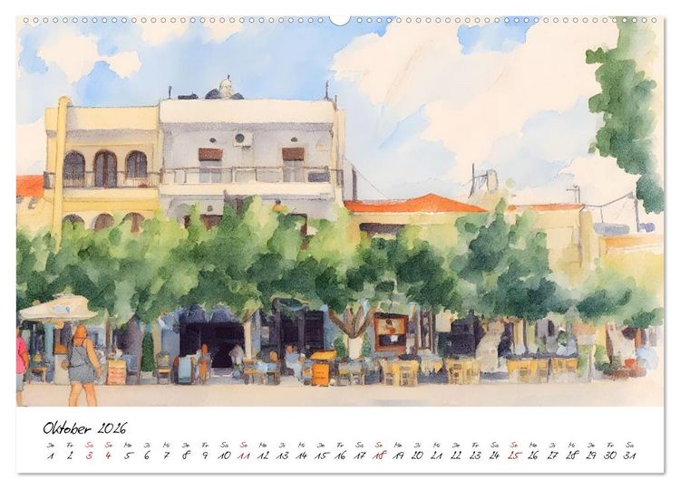 Produktbild: Kretas einladende Urlaubsorte (Wandkalender 2026 DIN A2 quer), CALVENDO Monatskalender