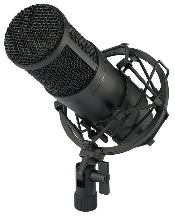 Produktbild: USB-Studiomikrofon Renkforce CU-4 &Uuml;bertragungsart (Details):Kabelgebunden inkl. Kabel, inkl. Koffer, inkl Spinne