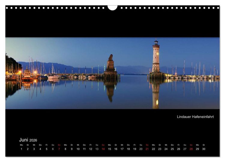 Produktbild: Panoramen vom Bodensee (Wandkalender 2026 DIN A3 quer), CALVENDO Monatskalender