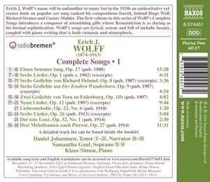 Produktbild: S&auml;mtliche Lieder,Vol. 1