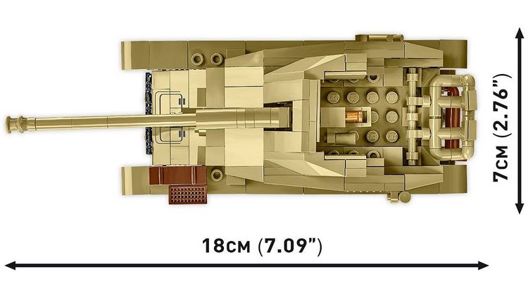 Produktbild: COBI Historical Collection 3131 - Sd.Kfz.139 Marder III, Jagdpanzer, WWII, Ma&szlig;stab 1:35, Bausatz, 486 Klemmbausteine, 2 Figuren
