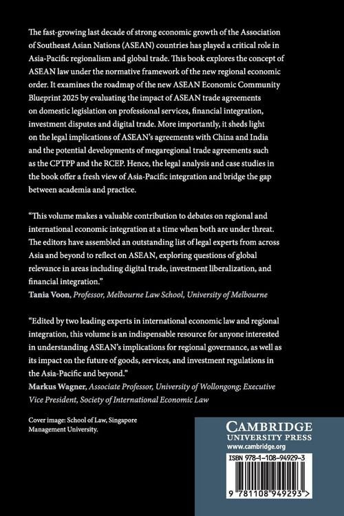 Produktbild: ASEAN Law in the New Regional Economic Order