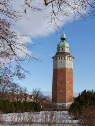 Produktbild: CALVENDO Puzzle Wasserturm in Finsterwalde | 1000 Teile Lege-Gr&ouml;&szlig;e 64x48cm Foto-Puzzle f&uuml;r gl&uuml;ckliche Stunden