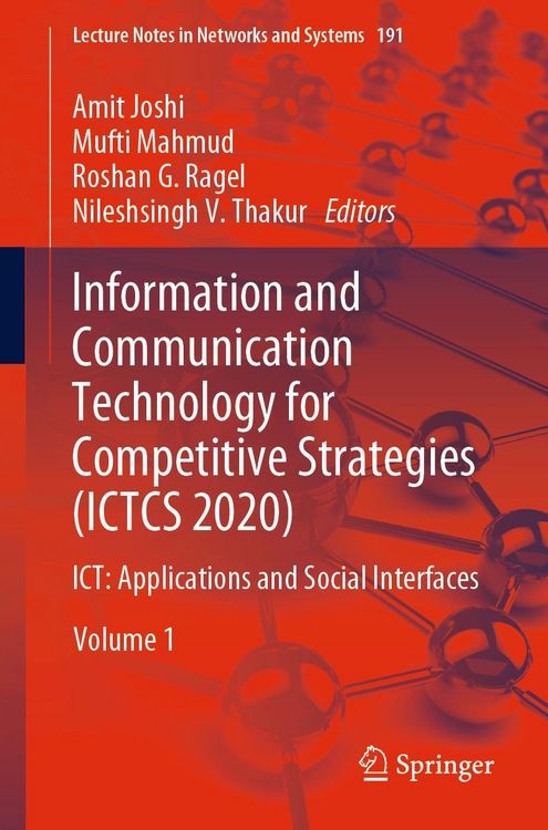 Produktbild: Information and Communication Technology for Competitive Strategies (ICTCS 2020)