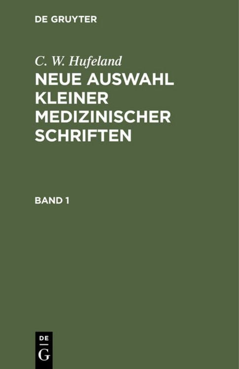 Produktbild: Neue Auswahl kleiner medizinischer Schriften. Band 1