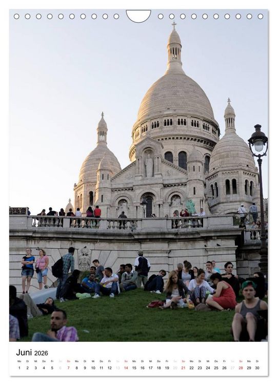 Produktbild: Unterwegs in Paris (Wandkalender 2026 DIN A4 hoch), CALVENDO Monatskalender