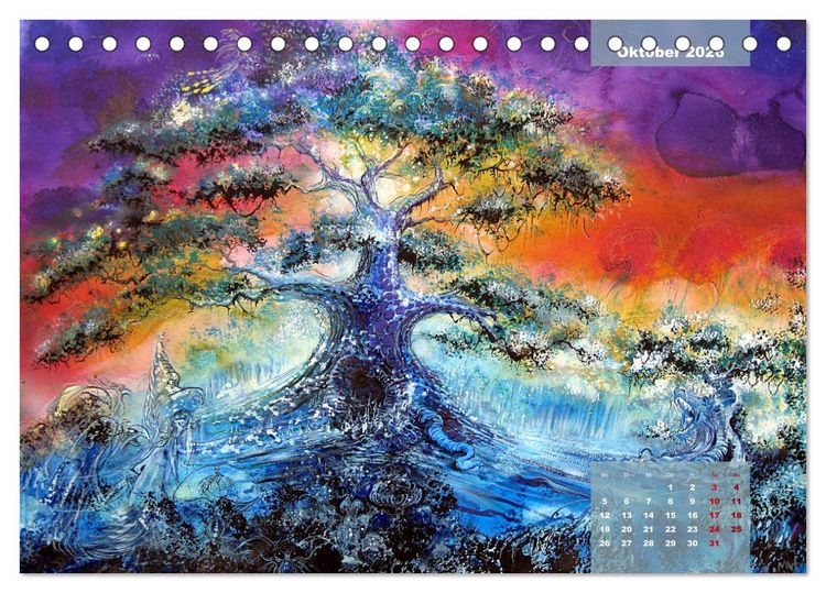 Produktbild: Phantastische Kunst (Tischkalender 2026 DIN A5 quer), CALVENDO Monatskalender