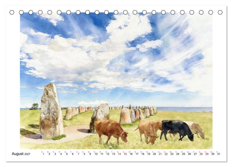 Produktbild: Schweden - Weites Land (Tischkalender 2027 DIN A5 quer), CALVENDO Monatskalender