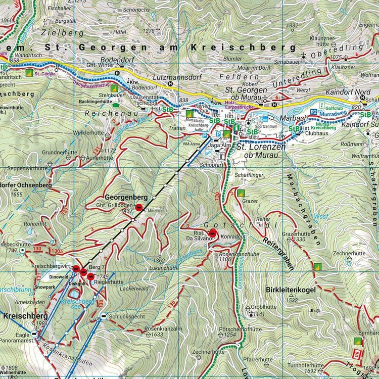Produktbild: freytag & berndt Wanderkarte WK 211 Naturpark Zirbitzkogel-Grebenzen, Murau - S&ouml;lkpass 1:50.000