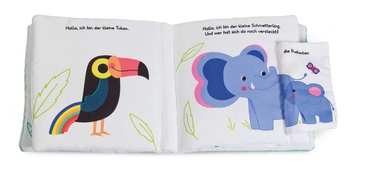 Produktbild: Mein Kuschel-Klappen-Stoffbuch. Welches Tier versteckt sich hier? Wilde Tiere