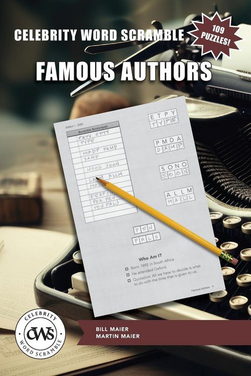 Produktbild: Celebrity Word Scramble Famous Authors