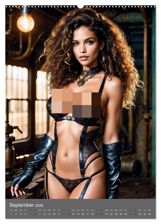 Produktbild: Seductive steampunk divas (Wall Calendar 2026 DIN A2 portrait), CALVENDO 12 Month Wall Calendar