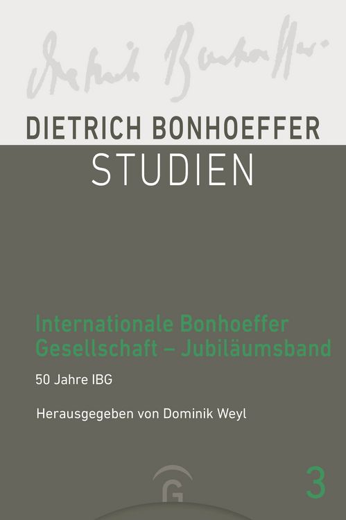 Produktbild: Internationale Bonhoeffer Gesellschaft &ndash; Jubil&auml;umsband