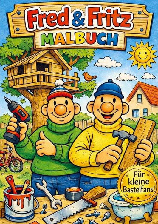 Produktbild: Malbuch, Fred und Fritz