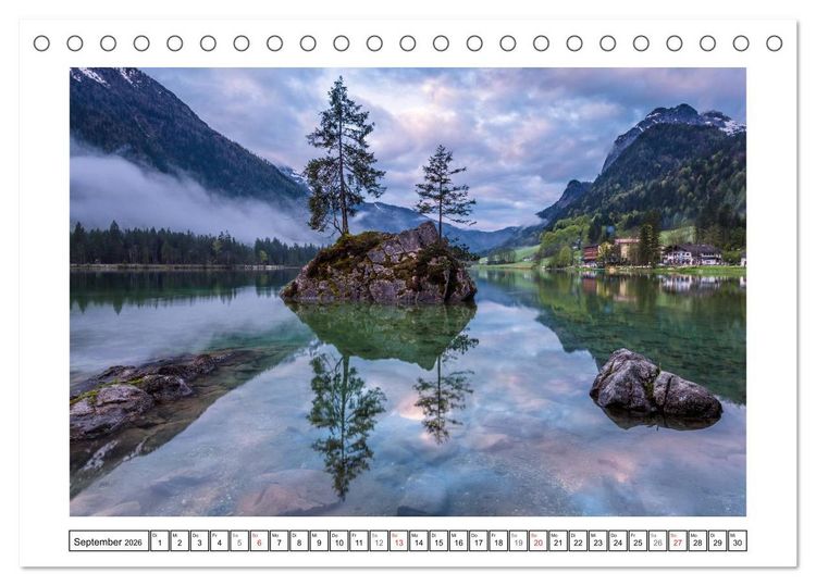 Produktbild: Geheimnisvolle Alpen (Tischkalender 2026 DIN A5 quer), CALVENDO Monatskalender