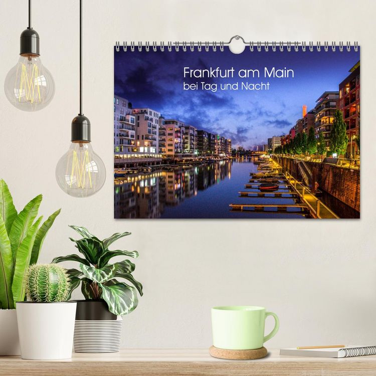 Produktbild: Frankfurt am Main bei Tag und Nacht (Wandkalender 2026 DIN A4 quer), CALVENDO Monatskalender