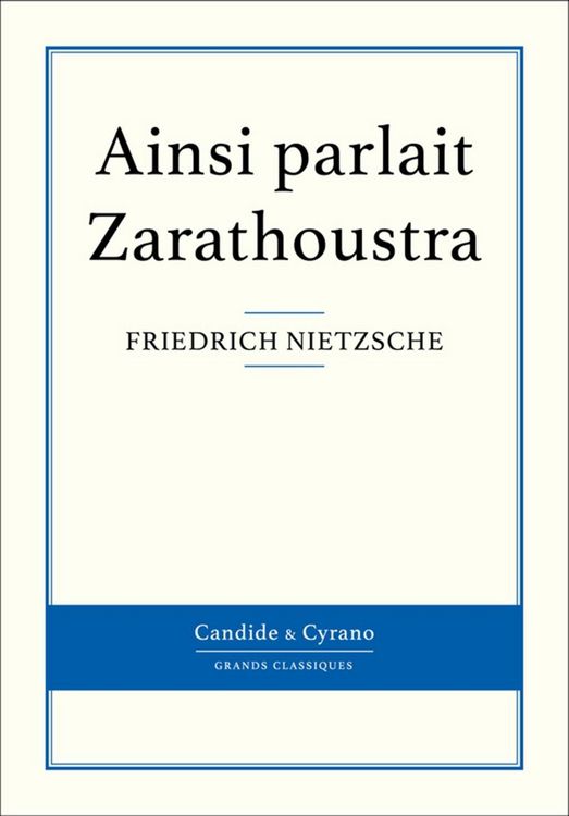 Produktbild: Ainsi parlait Zarathoustra