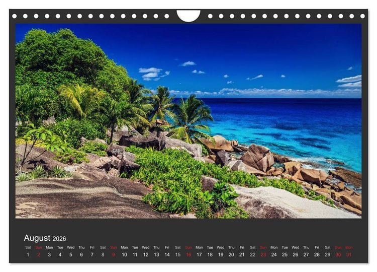 Produktbild: Seychelles Dream beaches in paradise (Wall Calendar 2026 DIN A4 landscape), CALVENDO 12 Month Wall Calendar