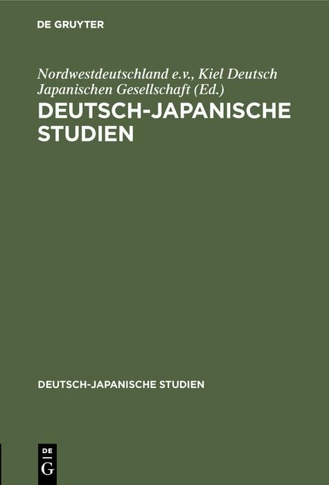 Produktbild: Deutsch-japanische Studien