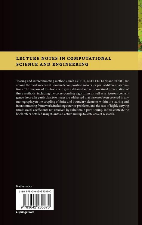 Produktbild: Finite and Boundary Element Tearing and Interconnecting Solvers for Multiscale Problems