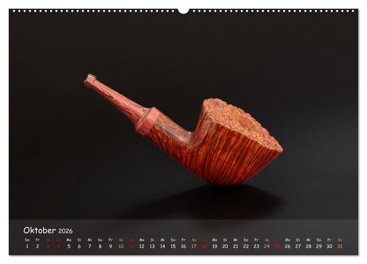 Produktbild: Pfeifenwelten (Wandkalender 2026 DIN A2 quer), CALVENDO Monatskalender