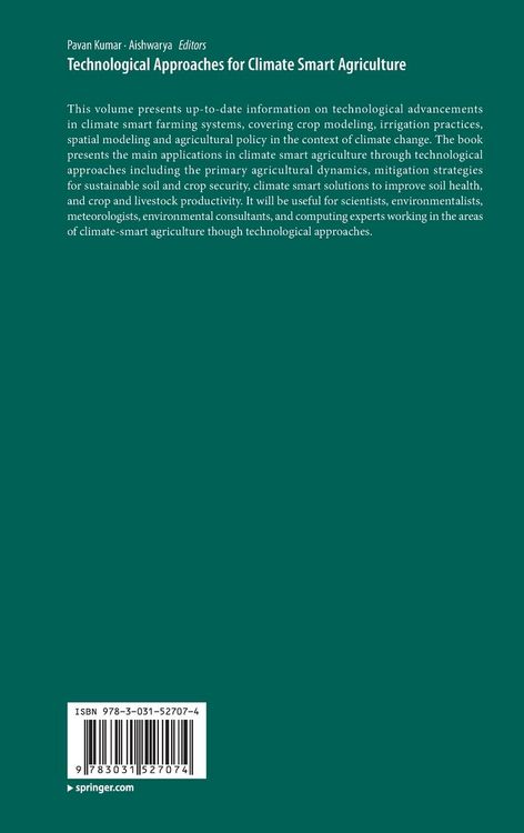 Produktbild: Technological Approaches for Climate Smart Agriculture