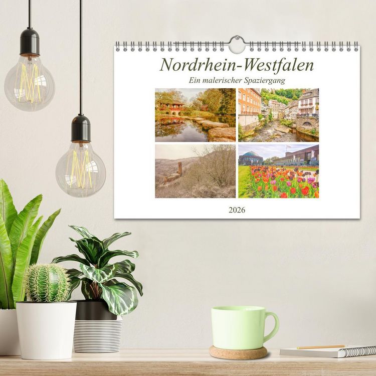 Produktbild: Nordrhein-Westfalen - Ein malerischer Spaziergang (Wandkalender 2026 DIN A4 quer), CALVENDO Monatskalender