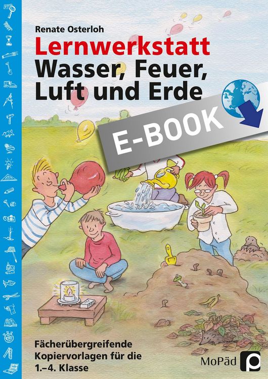 Produktbild: Lernwerkstatt: Wasser, Feuer, Luft und Erde
