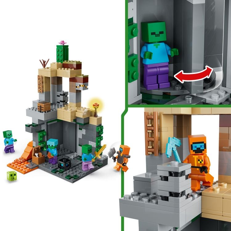 Produktbild: LEGO Minecraft 21587 Zombieverlies, Spielzeug f&uuml;r Kinder ab 8 Jahren