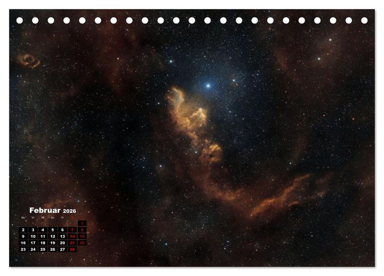 Produktbild: InfinityAstro - die Unendlichkeit im Bild - Astrofotos von Roland Schliessus (Tischkalender 2026 DIN A5 quer), CALVENDO Monatskalender