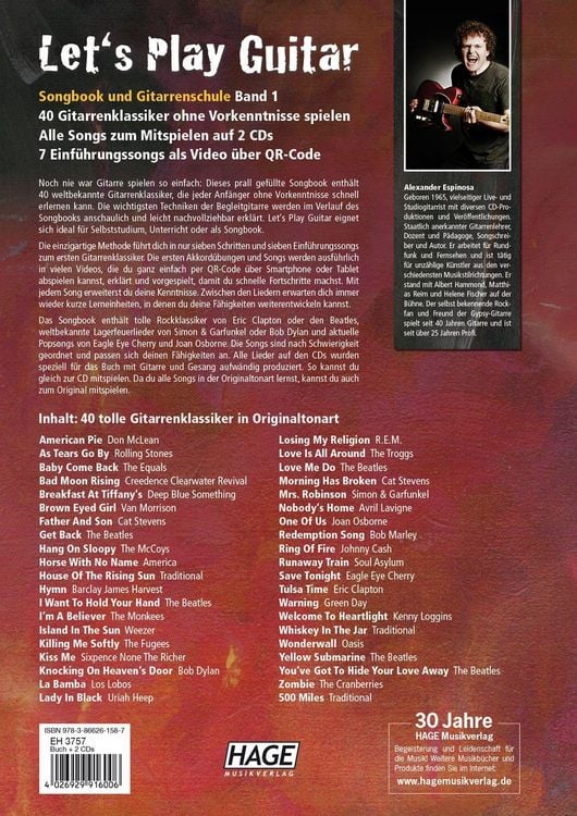 Produktbild: Let's Play Guitar - Band 1 mit 2 CDs und QR-Codes