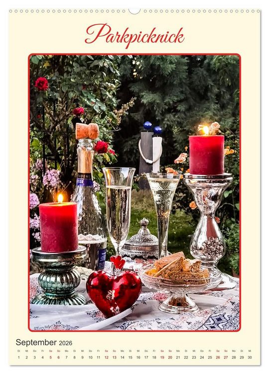 Produktbild: Aus Liebe: Picknick f&uuml;r Zwei (Wandkalender 2026 DIN A2 hoch), CALVENDO Monatskalender