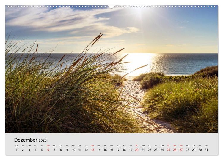Produktbild: Sylt mein Inselblick (Wandkalender 2026 DIN A2 quer), CALVENDO Monatskalender